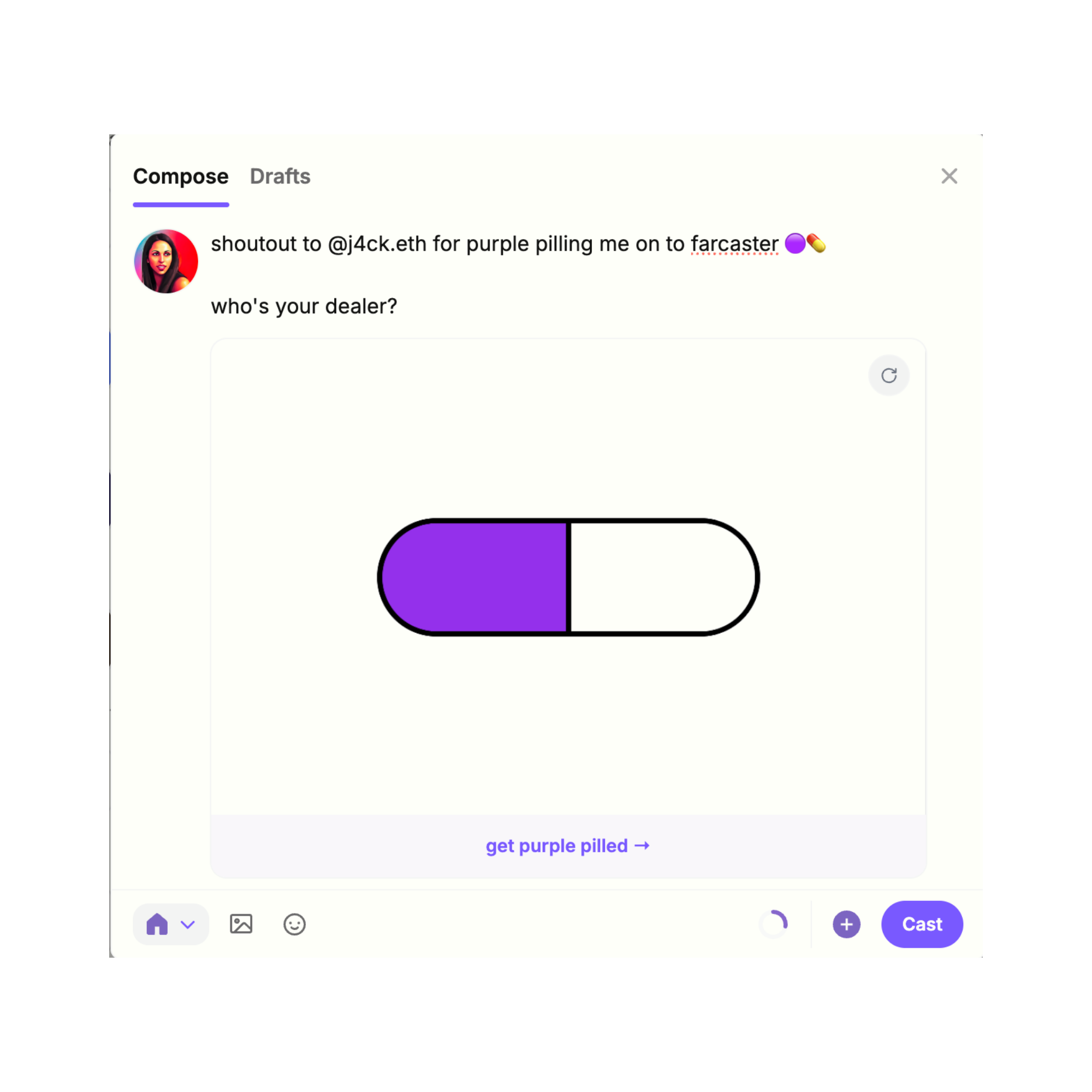 Dealer shoutout share screen
